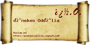 Énekes Odília névjegykártya